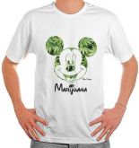 Camiseta Mickey Marijuana